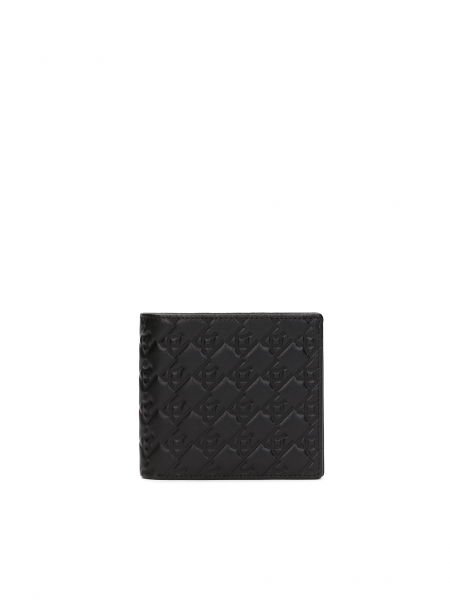 Black wallet with embossing ADAM