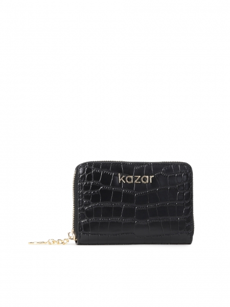 Ladies' black wallet CARO