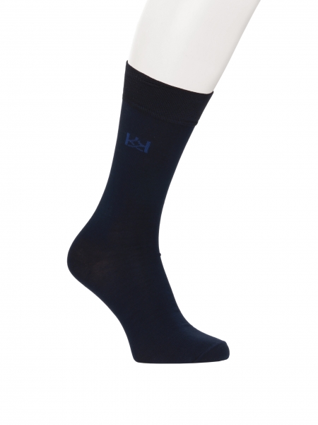 Cotton navy blue socks CELSO