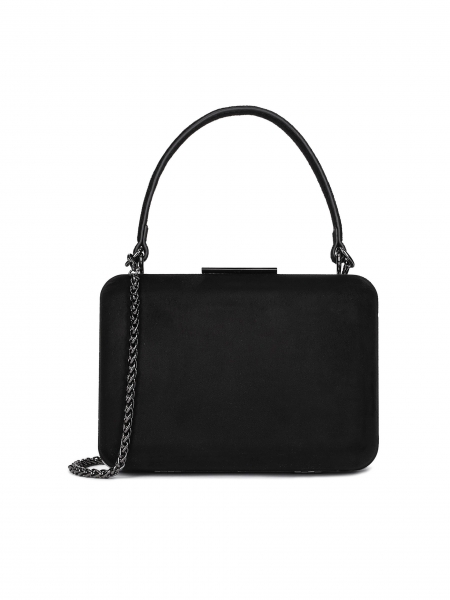 Ladies' black clutch bag ISET