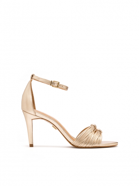 Ladies’ golden sandals AZORELLA