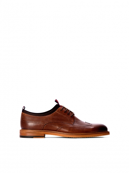 Men's brown Derby shoes NASU