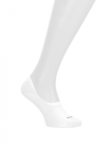 Ladies' white no-show socks MONETTA
