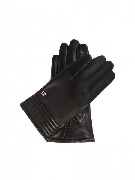 Leather gloves with quilted stitching  BRAXTON
