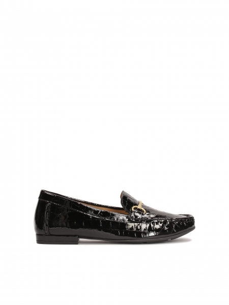 Classic moccasins in embossed patent leather JANA