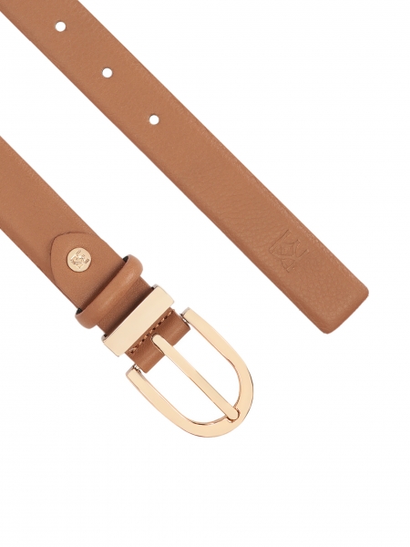 Light brown leather strap CLARITA