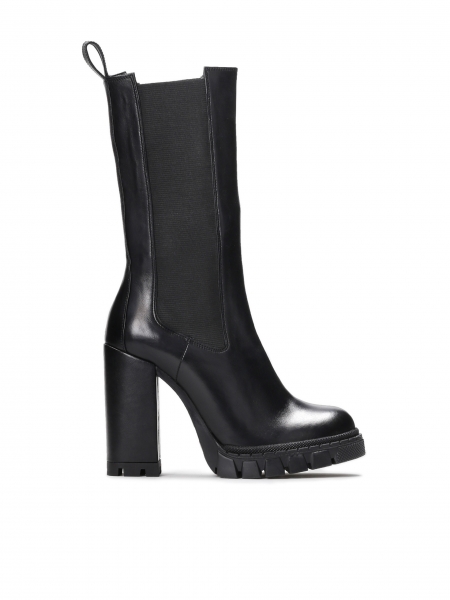Ladies’ black high boots CHARLENE