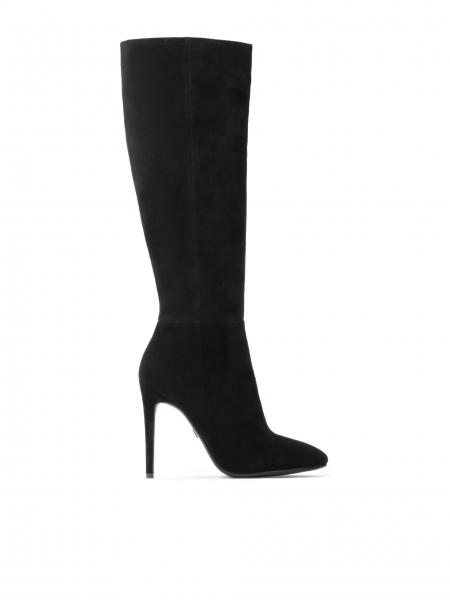Ladies' black high boots LAWRENCE