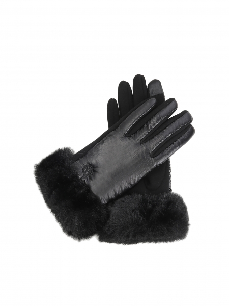 Ladies' black gloves GILLIAM