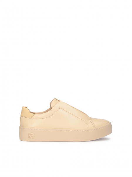 Leather sneakers on a straight sole MALIA