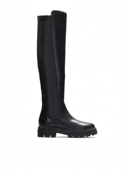 Ladies' black over-the-knee boots BERYLLA