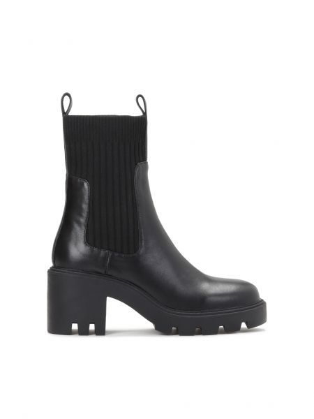 Ladies' black flat ankle boots EVER