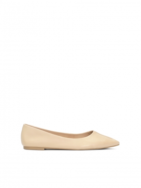 Leather ballerinas with pointed toe BLASE