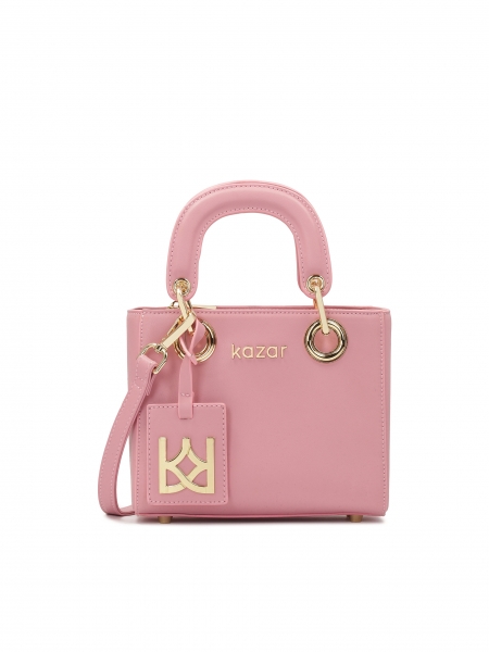 Elegant pink hand and shoulder bag MUSE XS