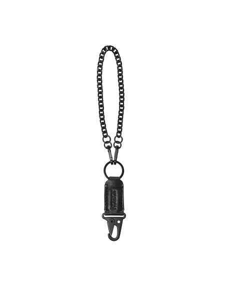 Functional black men's key ring with chain 
