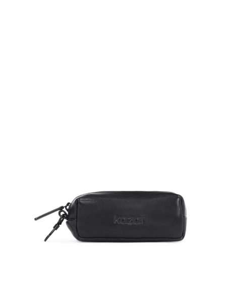 Black leather key case 