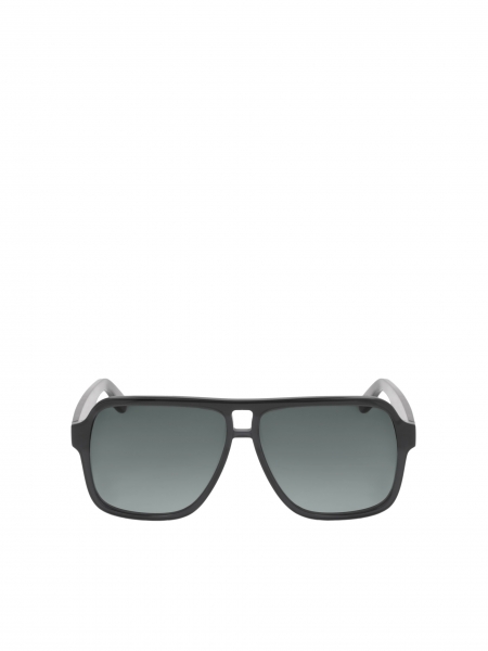 Przeciwsłoneczne czarne okulary męskie aviatorki 