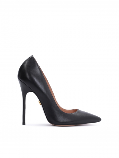 Zapatos de tacón de aguja para mujer en negro universal NEW ANASTACIA