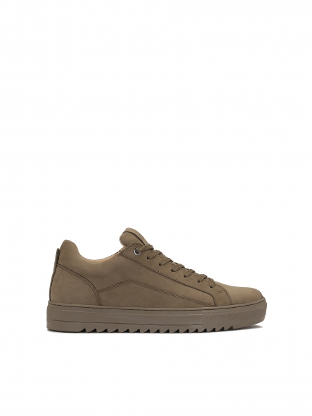 Men’s sneakers on a thick sole in khaki colour COLM