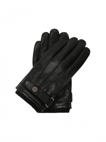 Klasyczne czarne rękawiczki męskie 