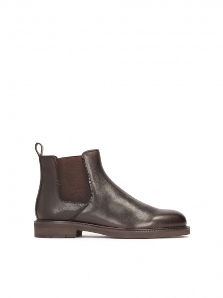 Men's brown leather Chelsea boots CATO