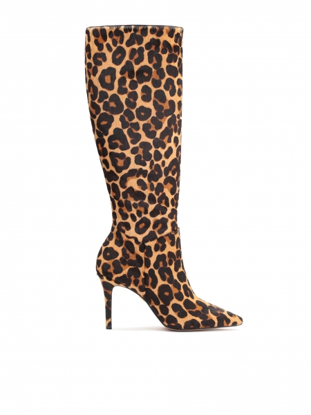 Elegantes botas de mujer con estampado de leopardo TIGRE