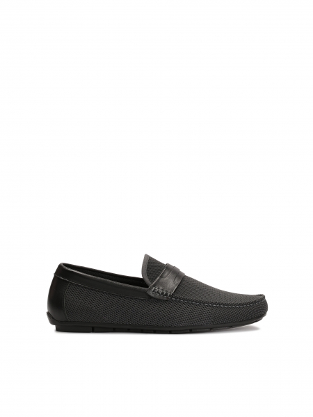 Men's moccasins made of bonded materials on a comfortable sole RODOLFO