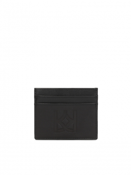Compact leather card case DAAN