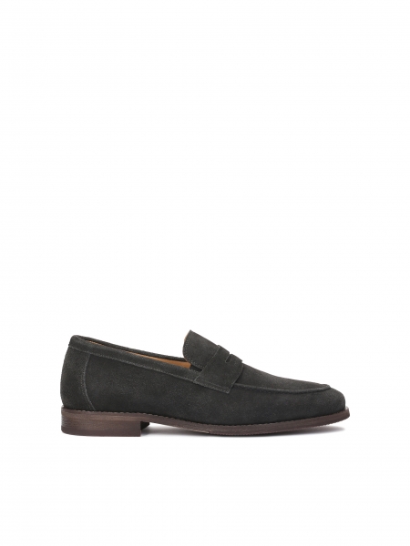 Grafiet casual loafers in suède BROMO