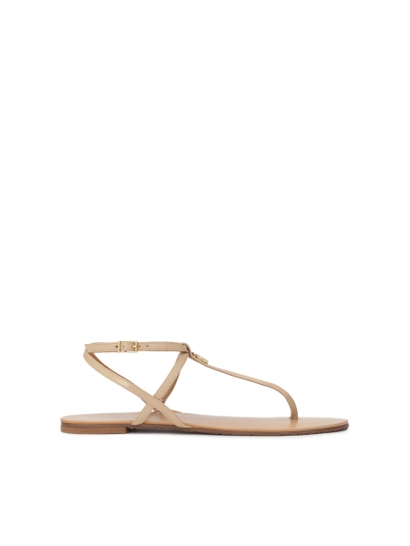 Flat beige sandals  PATRICIA
