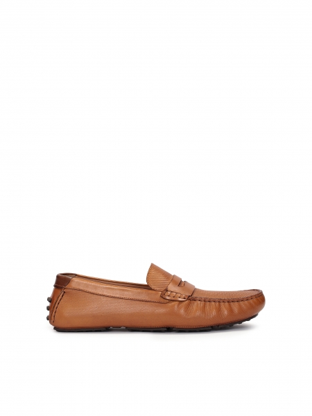 Leather moccasins on a driver sole NOTOS