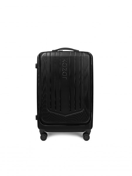 Manoeuvrable and robust cabin bag in black polycarbonate CITY BREAK