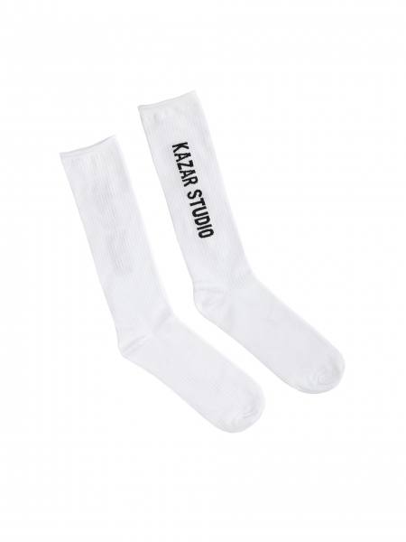 Men's white cotton socks PARKER