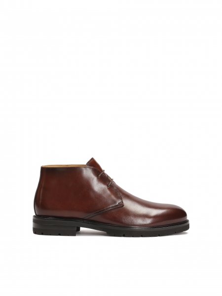Elegant brown men's boots  BOLDEVI