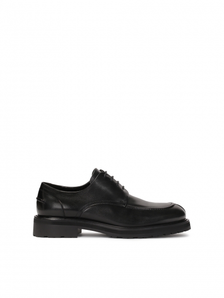 Zapatos de cuero negro con costuras originales  GRANTLEY