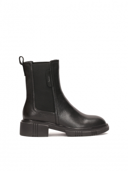 Black chelsea boots with patterned sole ALIZA