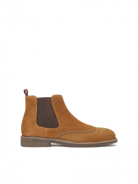 Bronze Chelsea boots with Brogue embellishment LAMASTER