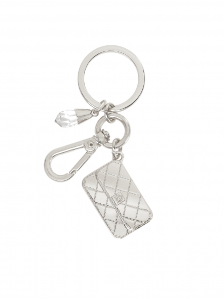 Key ring with pendant purse and crystal NEESES
