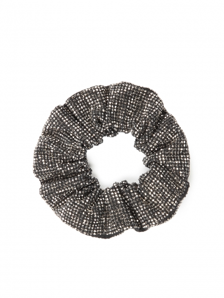 Black scrunchie eraser with graphite embellishments BARRON