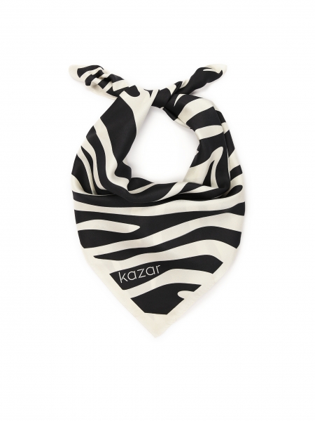 Silk scarf in zebra pattern COLLY