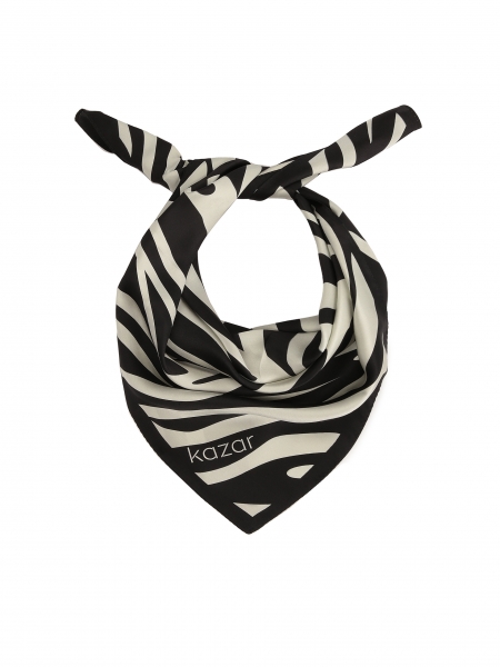 Silk scarf in zebra pattern COLLY