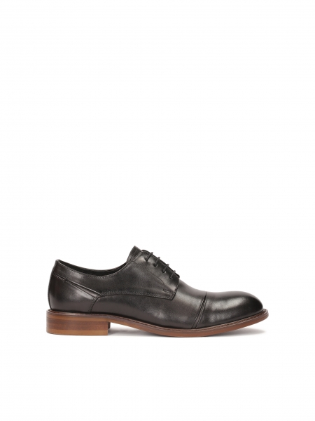 Black shoes with brown sole LETO