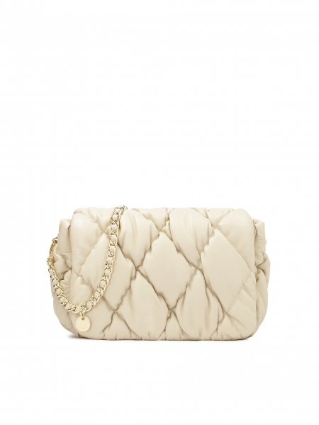 Soft quilted leather handbag QUEEN