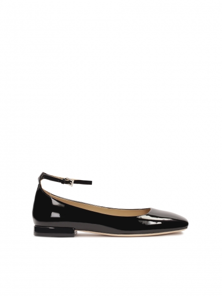 Black lacquered pumps in Mary Jane style HEIDI