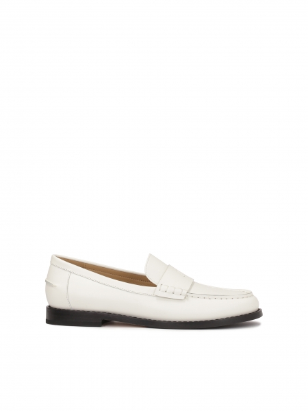 Slip-on leather half shoes on a comfortable sole  BRUNA
