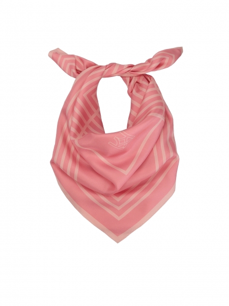 Sciarpa di seta fine rosa HAMLEY