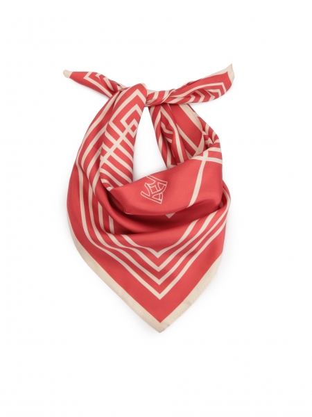 Red silk scarf HAMLEY