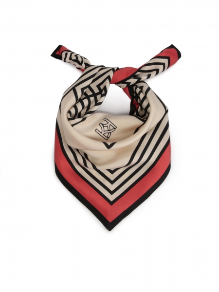 Patterned silk scarf HAMLEY