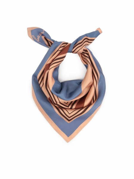 Elegante sciarpa con motivo geometrico ISANTE