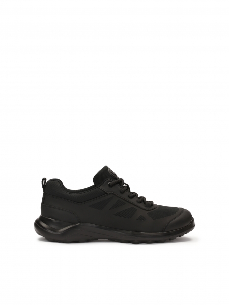 Black half shoes in smart casual style  BRAJANUS